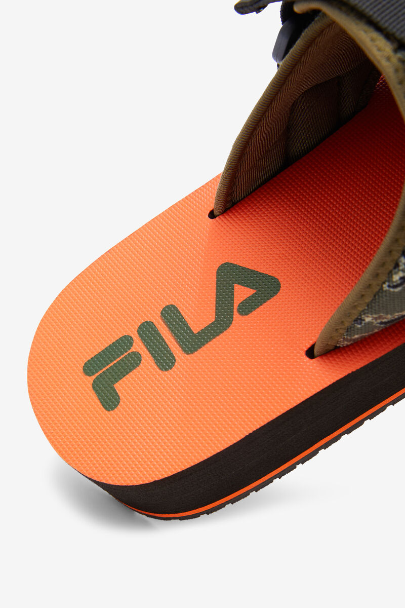 Black / Olive Men's Fila Sol-slide V2 Camo Slides | 7pf4hEViMPG