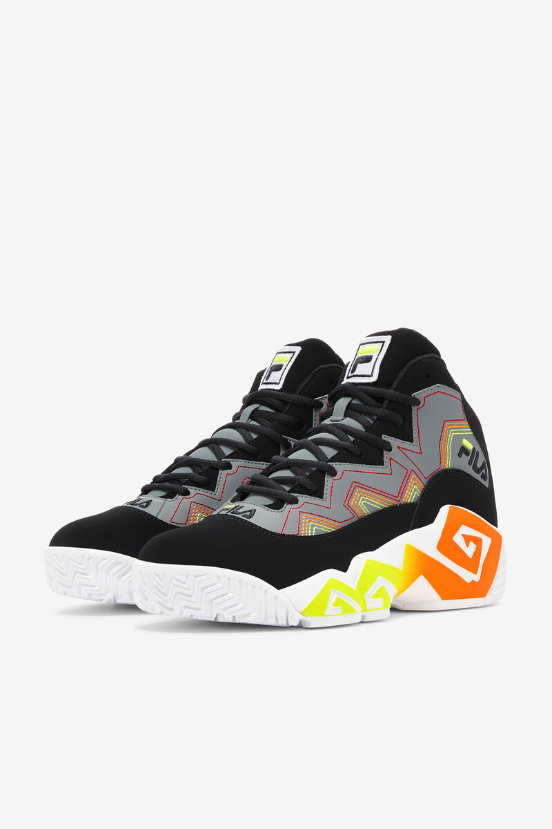 Black / Orange Men's Fila Mb Stitch Hi-top Sneaker | Fila Trainers | ii3G8VKuLuC