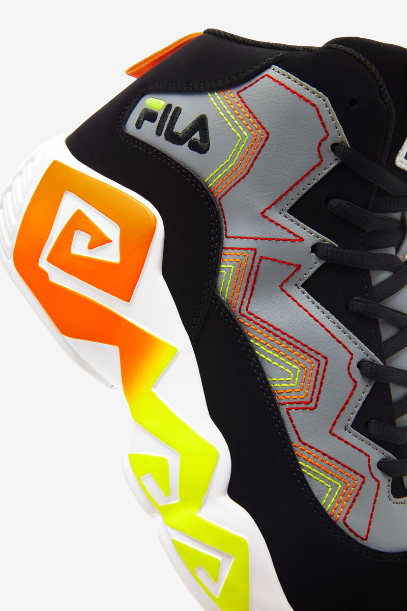 Black / Orange Men's Fila Mb Stitch Hi-top Sneaker | Fila Trainers | ii3G8VKuLuC