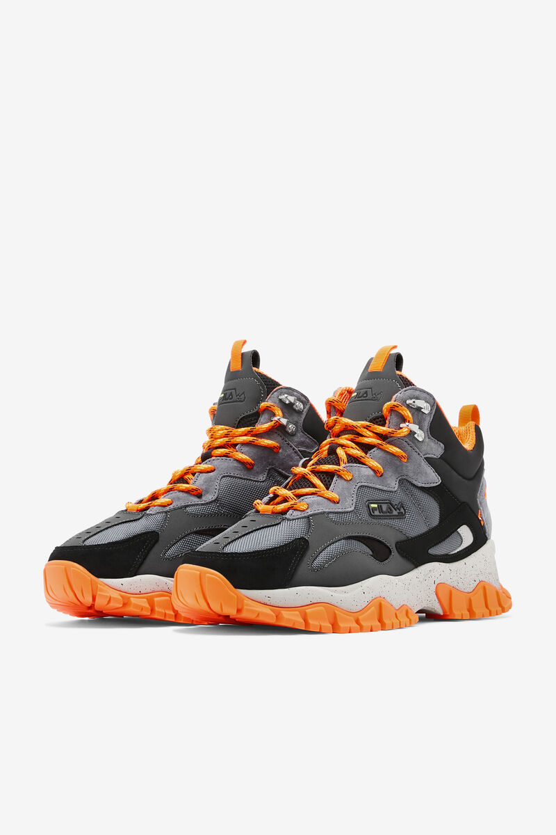 Black / Orange Men's Fila Ray Tracer Tr 2 Mid Walking Shoes | Oi8TFtGw9U8