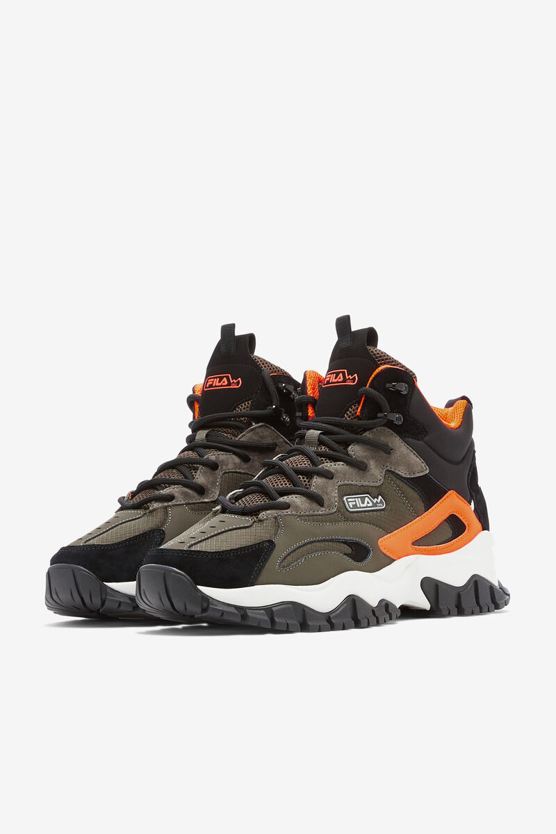 Black / Orange Men's Fila Ray Tracer Tr 2 Mid Sneaker Boots | Fila Trainers | ytykHIgTGok