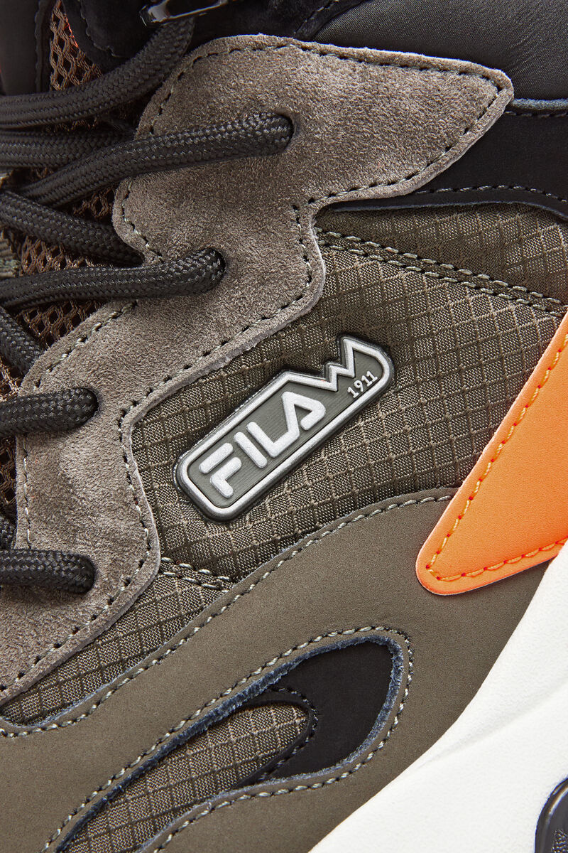 Black / Orange Men's Fila Ray Tracer Tr 2 Mid Sneaker Boots | Fila Trainers | ytykHIgTGok