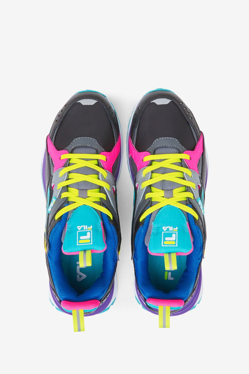 Black / Pink / Blue Women's Fila Sandenal Trainers | TIflCYVrhCl