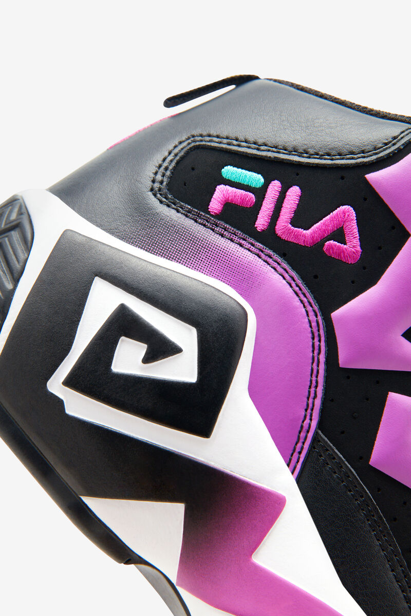 Black / Purple Green Flower / White Kids' Fila Little Mb Basketball Shoes | dHS9Femnfru