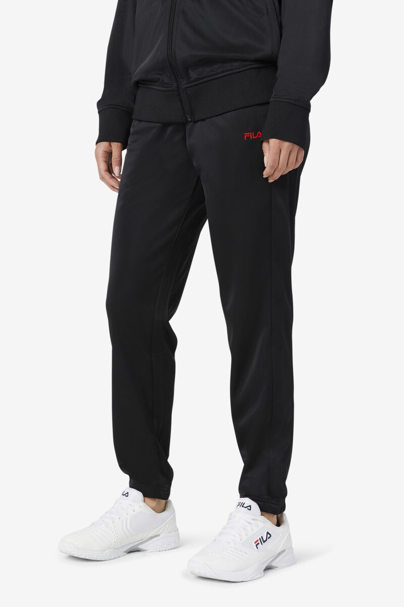 Black / Red Men's Fila Albania Track Pant Pants | DiTdKQGGBuw