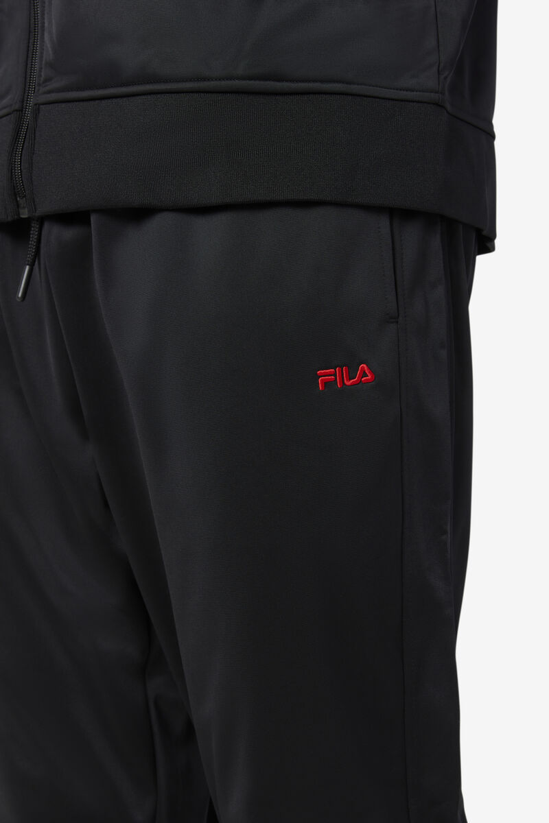 Black / Red Men's Fila Albania Track Pant Pants | DiTdKQGGBuw