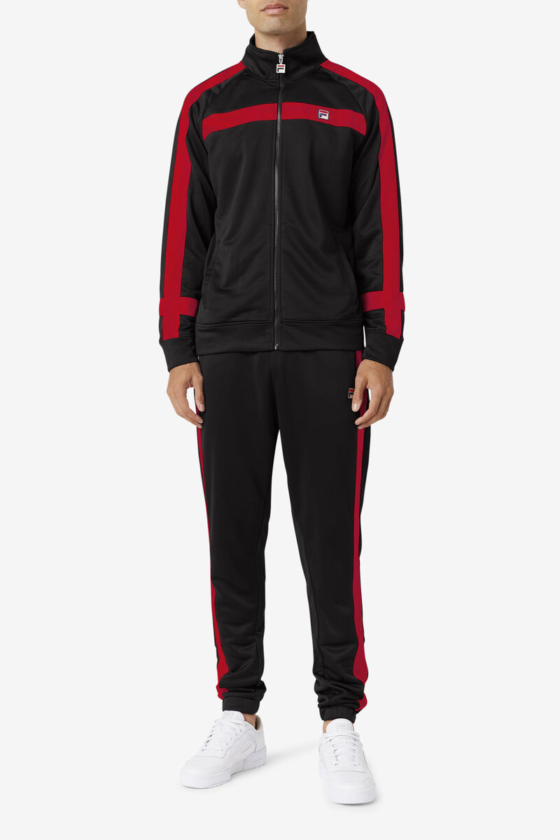 Black / Red Men's Fila Renzo Jacket Jackets | Ckp7USPwXQW