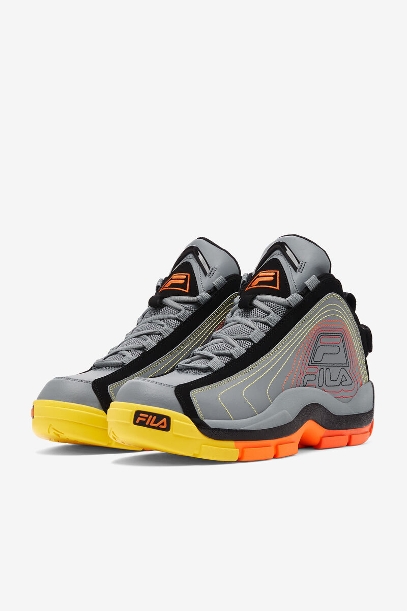 Black / Red Orange Men's Fila Grant Hill 2 Stitch Basketball Shoes | KjNIL7QOZbH