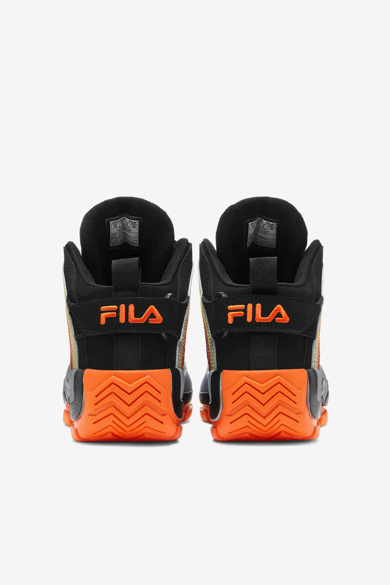 Black / Red Orange Men's Fila Grant Hill 2 Stitch Basketball Shoes | KjNIL7QOZbH