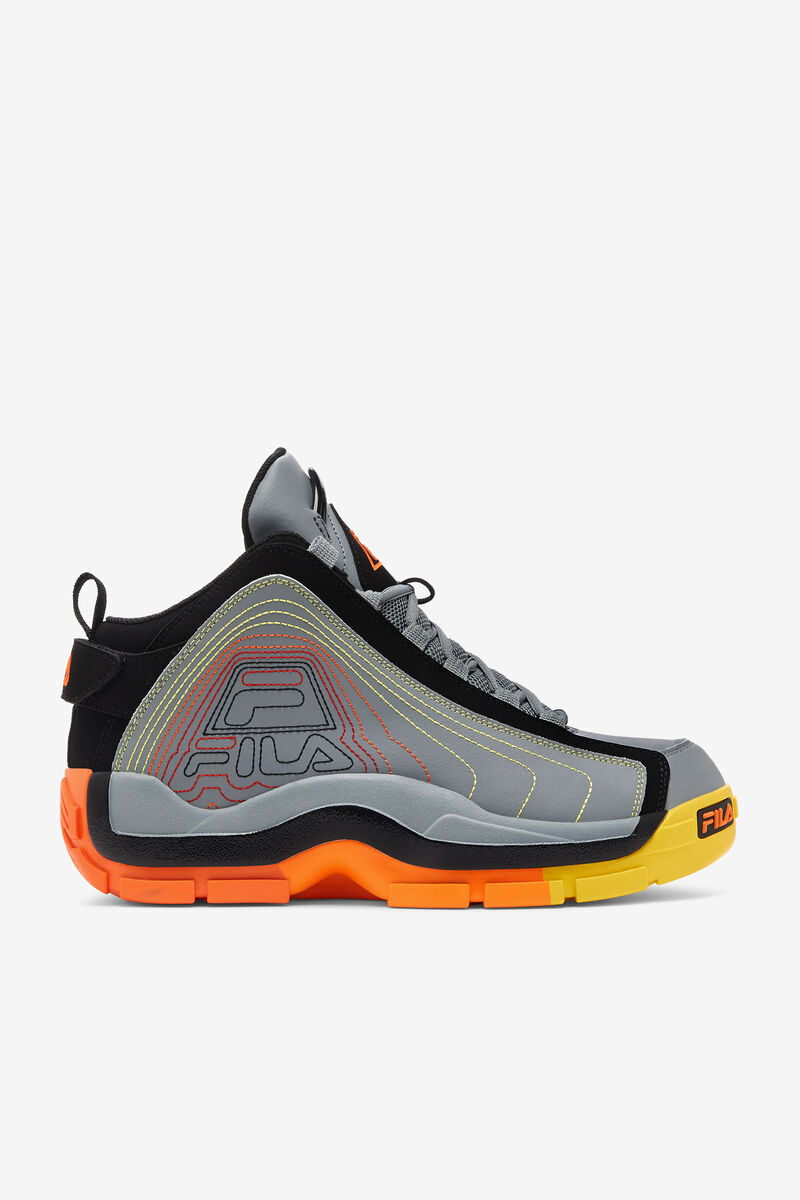 Black / Red Orange Men\'s Fila Grant Hill 2 Stitch Basketball Shoes | KjNIL7QOZbH