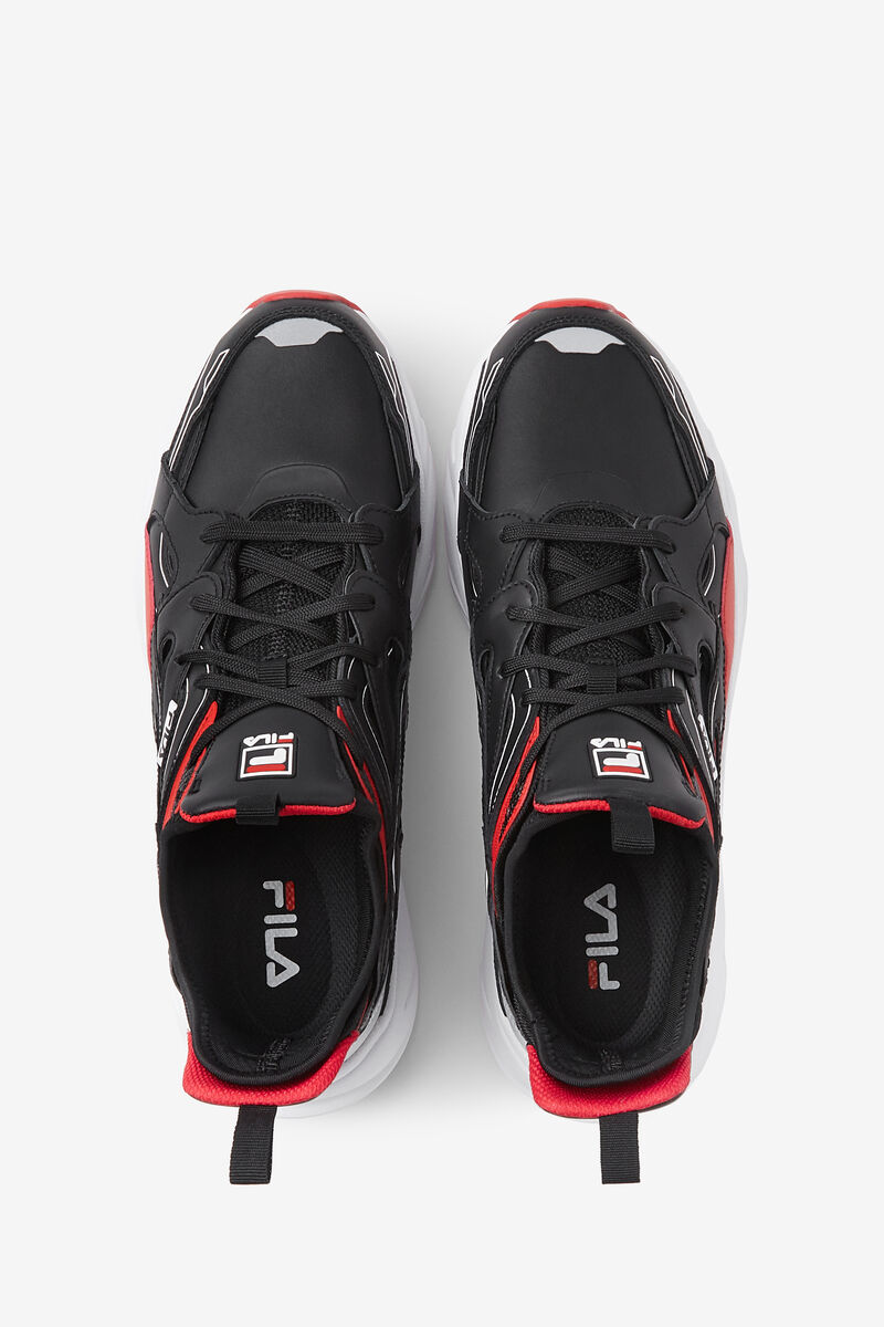 Black / Red / White Men's Fila Black & Red Hallasan High Top Trainers | Fila Trainers | bh6Wyn4MpOY