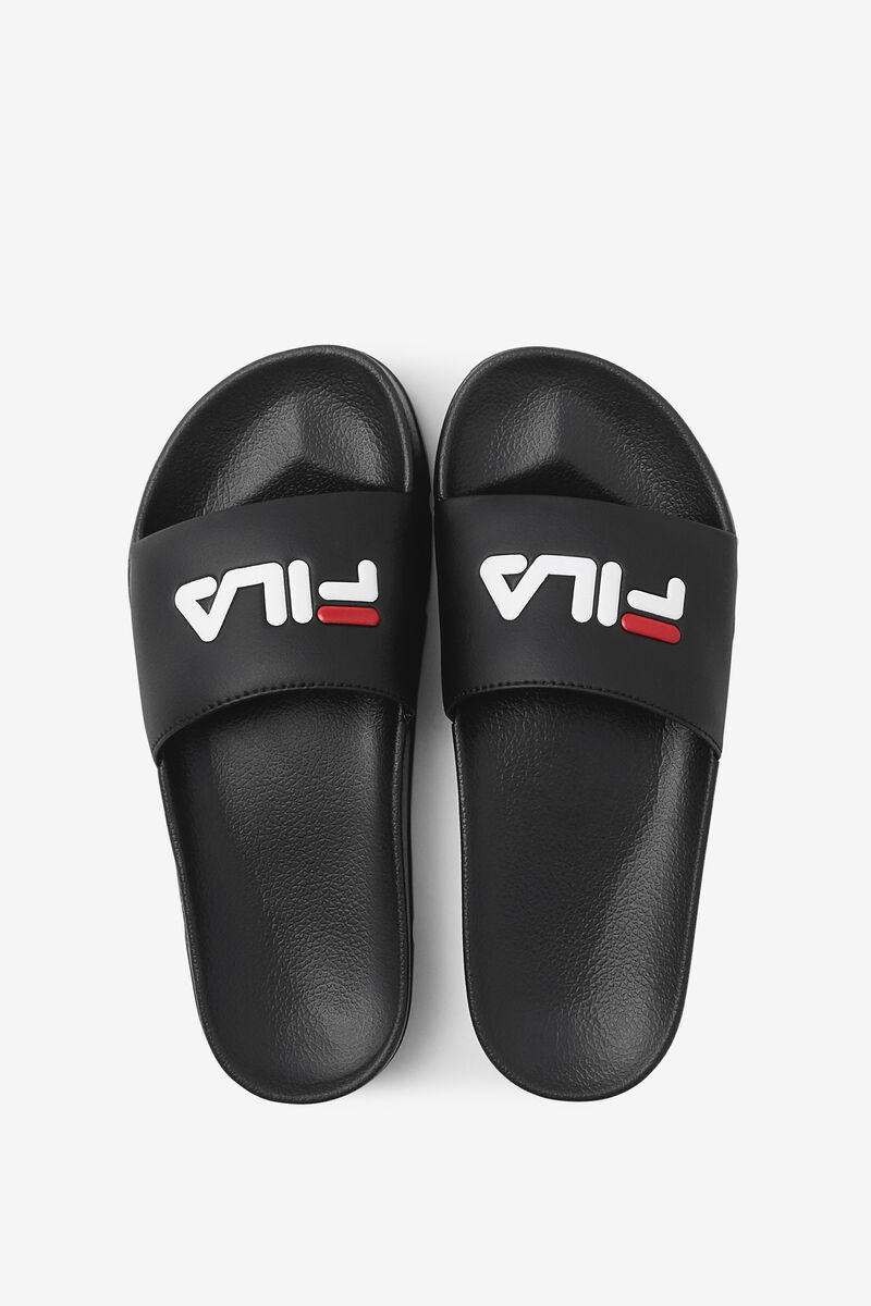 Black / Red / White Women's Fila Drifter Sandals | RHVUQG5NNOn