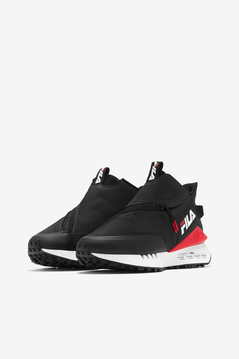 Black / Red / White Women's Fila Space Runner Trainers | ICGkFFXQLbm