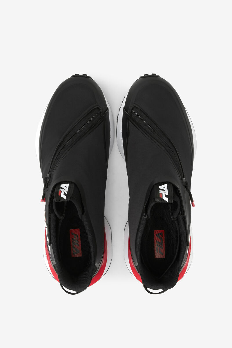 Black / Red / White Women's Fila Space Runner Trainers | ICGkFFXQLbm