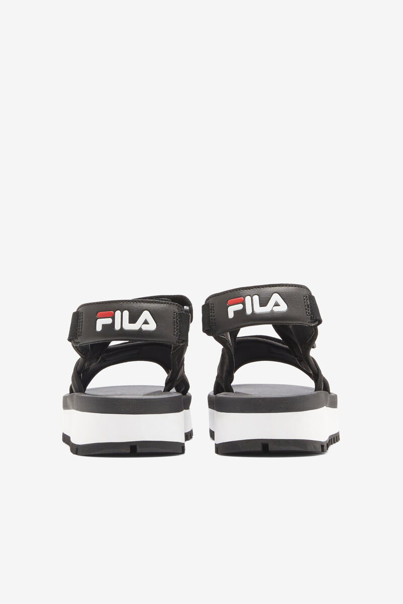 Black / Red / White Women's Fila Spot Eva Sandal Sandals | cHCjsDqSwot