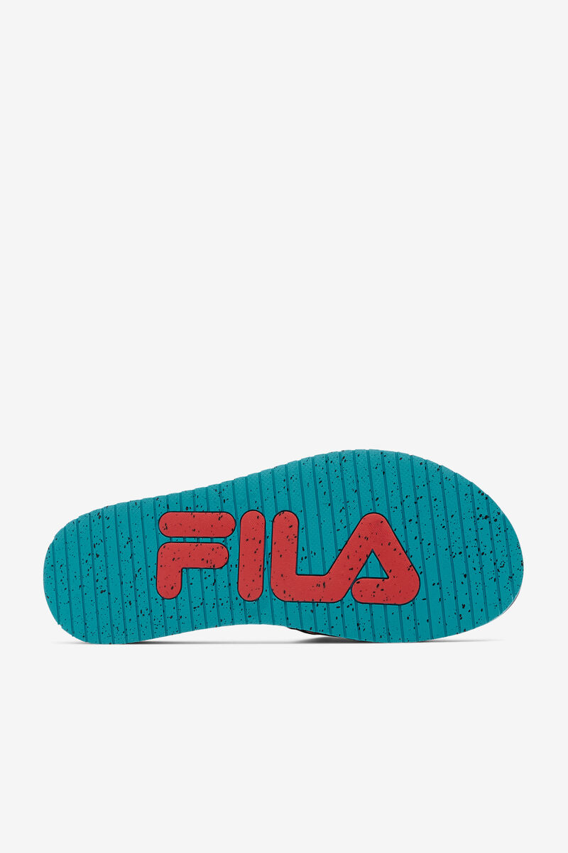 Black / Turquoise / Red Men's Fila Lunar Slide Slides | tR5Azs8ZkOF