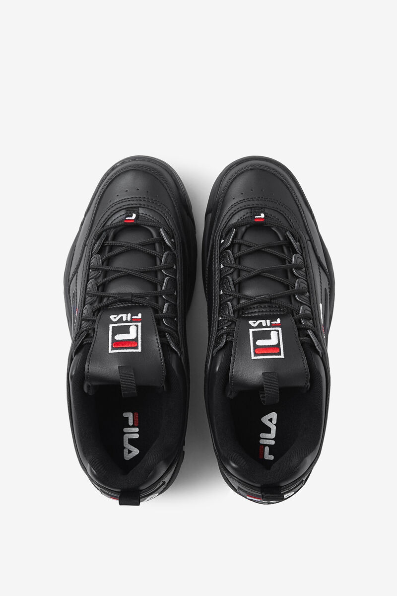 Black / White / Black Men's Fila Disruptor 2 Premium Platform Shoes | slLY3AvJy9a