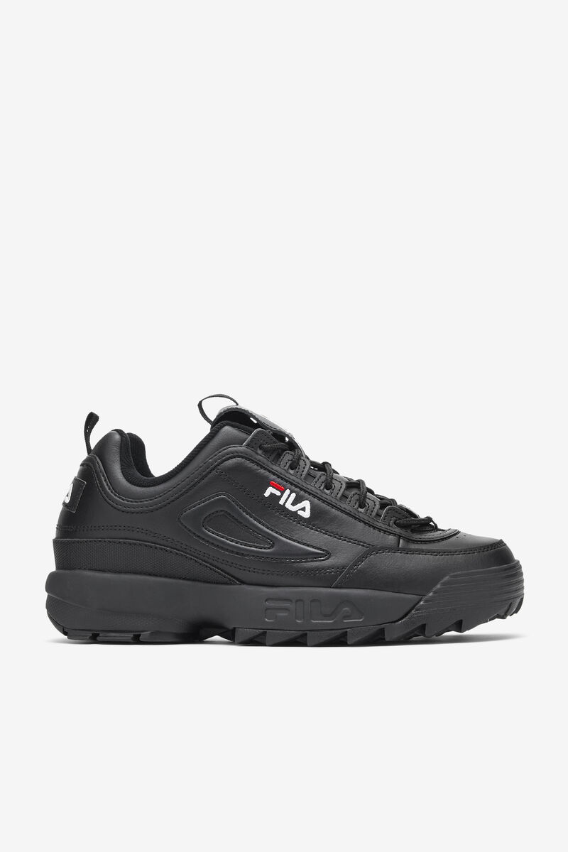 Black / White / Black Men\'s Fila Disruptor 2 Premium Platform Shoes | slLY3AvJy9a