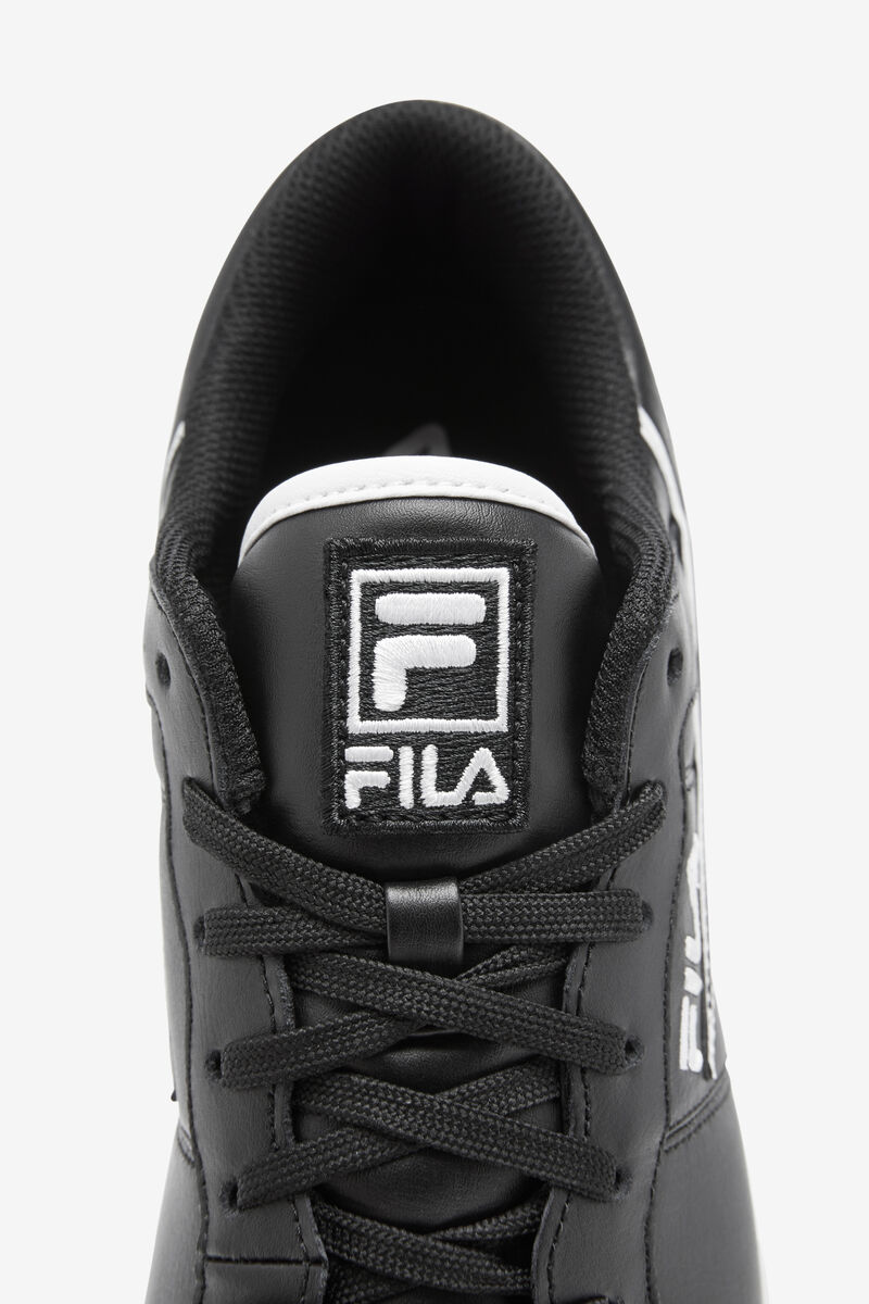 Black / White / Black Men's Fila Original Fitness Flat Shoes | UroOeM49Wok