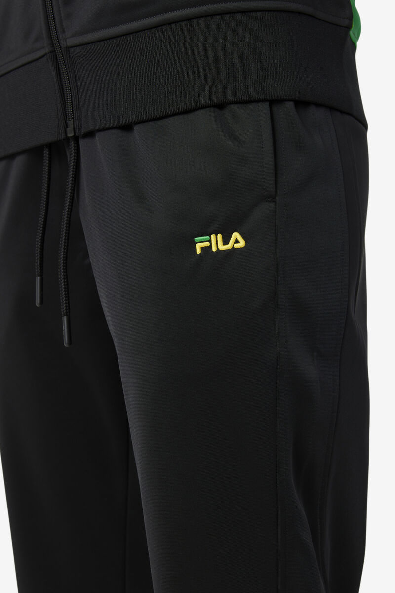 Black / White Men's Fila Jamaica Pant Tracksuits | mz8KG8NxhDS