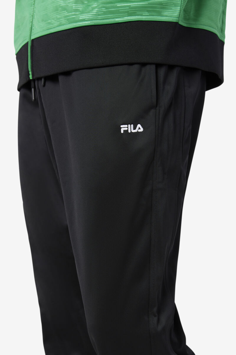 Black / White Men's Fila Nigeria Track Pant Tracksuits | CWMauql9TlE