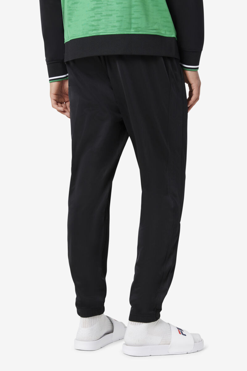 Black / White Men's Fila Nigeria Track Pant Pants | a7BflEJNSrb