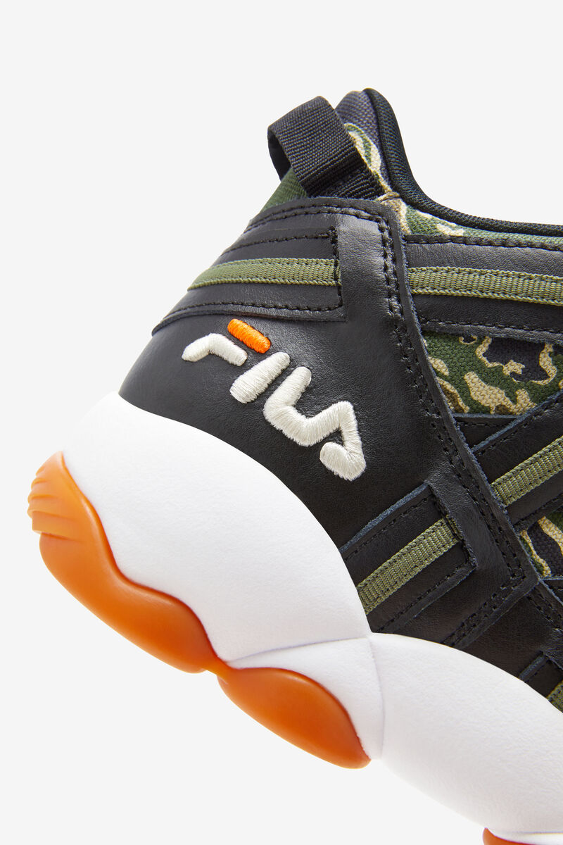 Black / White Men's Fila Stackhouse Shoe With Camo Detail | Fila Trainers | 5NCKLDTcNWN