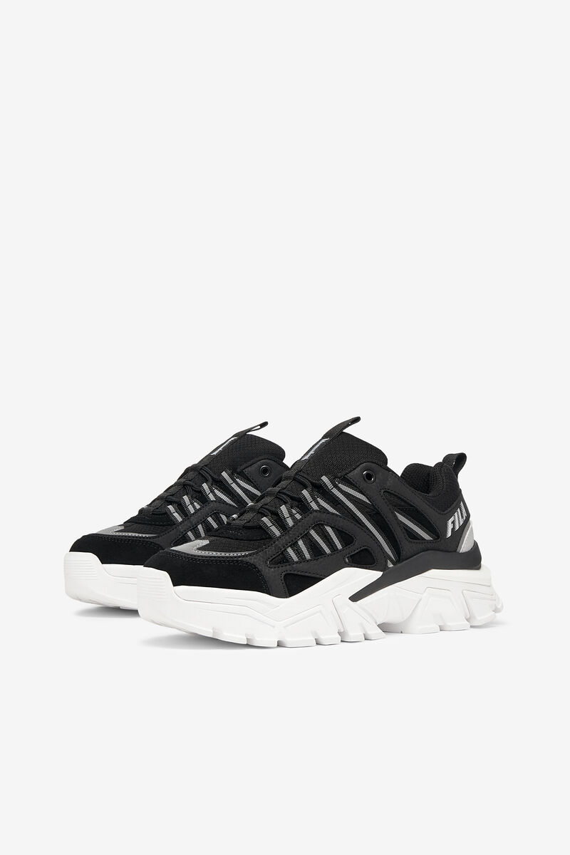 Black / White / Metal Silver Women's Fila Vitalize Trainers | EjSuF43bavu