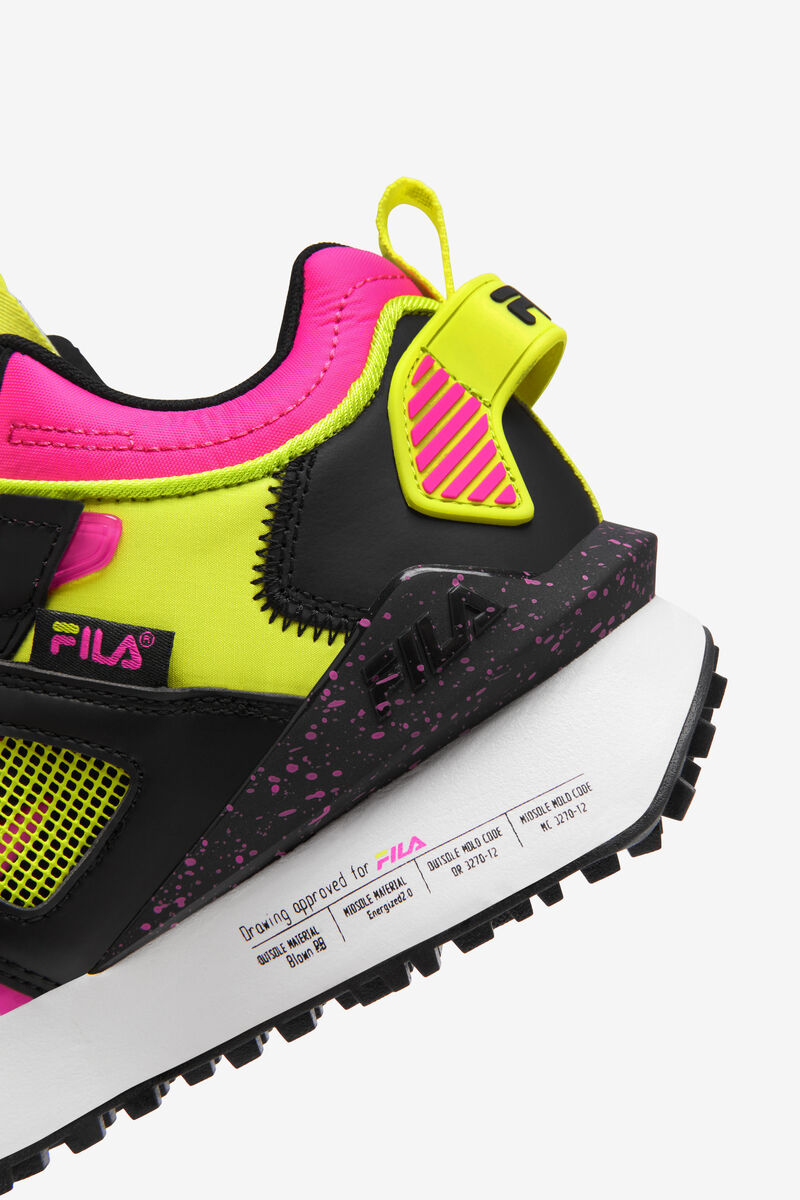 Black / White / Pink Women's Fila Spectra Trainers | avvjpAtebhZ