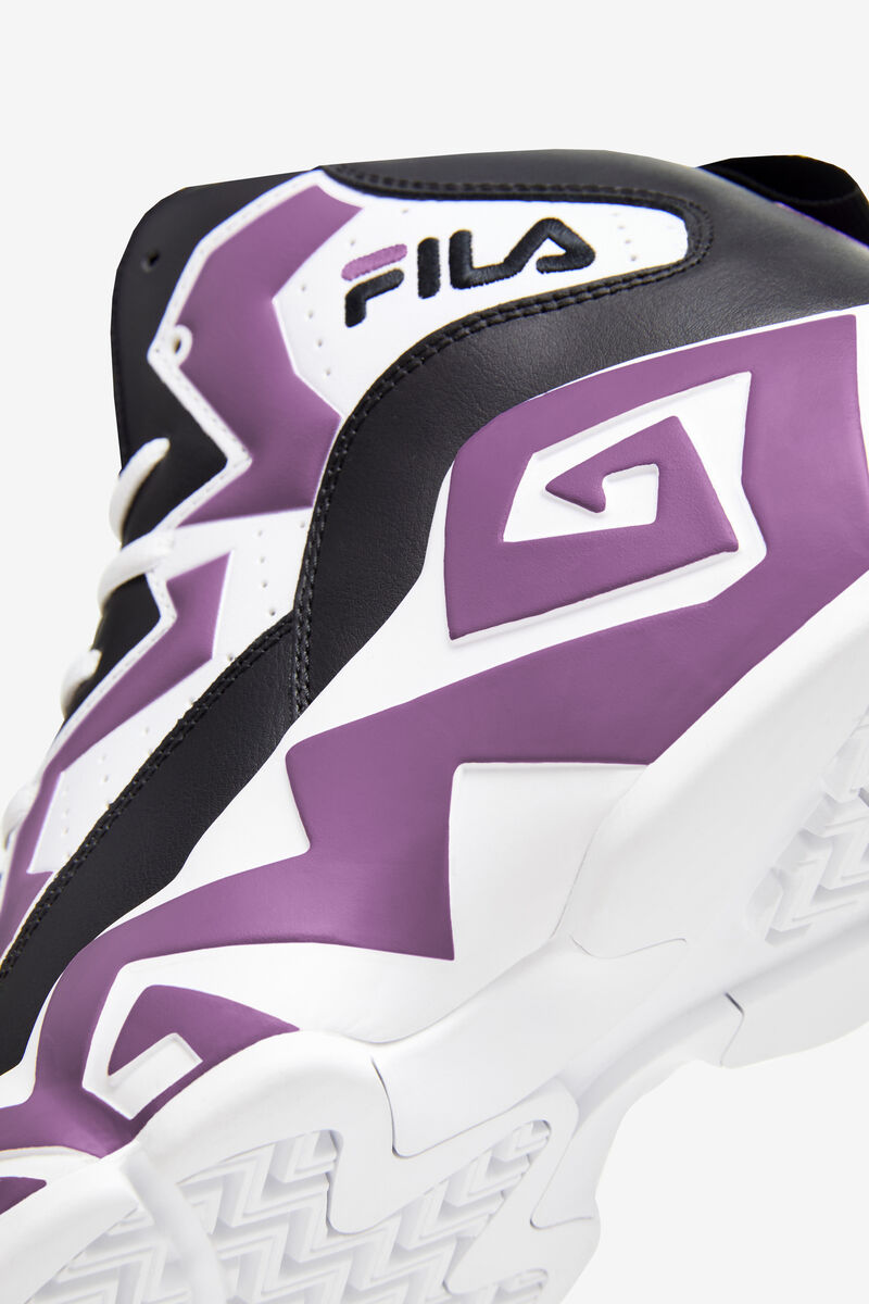 Black / White / Purple Men's Fila Mb Chunky High Top Trainers | Fila Trainers | 3l1apytHISv