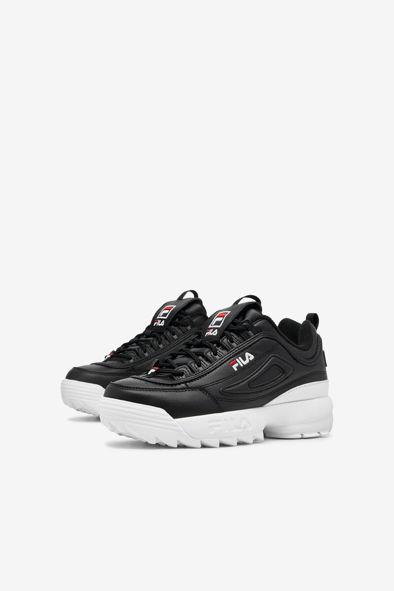 Black / White / Red Kids' Fila Little Disruptor 2 Platform Shoes | wG9AFrtMsf3