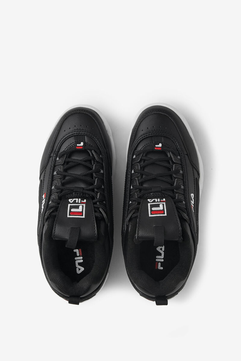 Black / White / Red Kids' Fila Little Disruptor 2 Platform Shoes | wG9AFrtMsf3