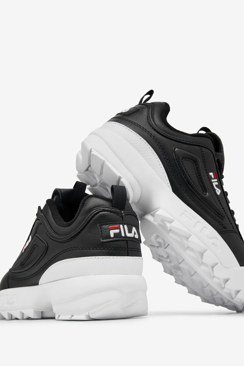 Black / White / Red Kids' Fila Little Disruptor 2 Platform Shoes | wG9AFrtMsf3