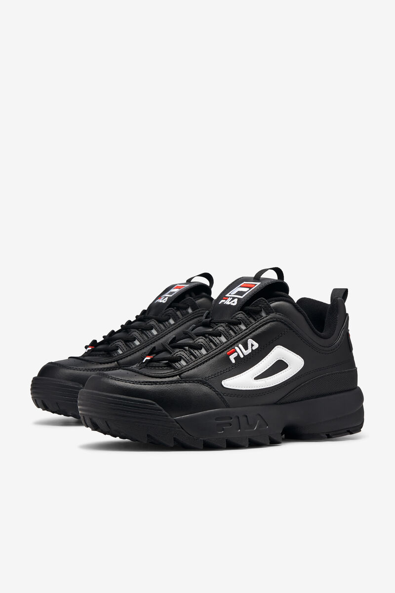 Black / White / Red Men's Fila Disruptor 2 Premium Platform Shoes | DHBz9fYKISF