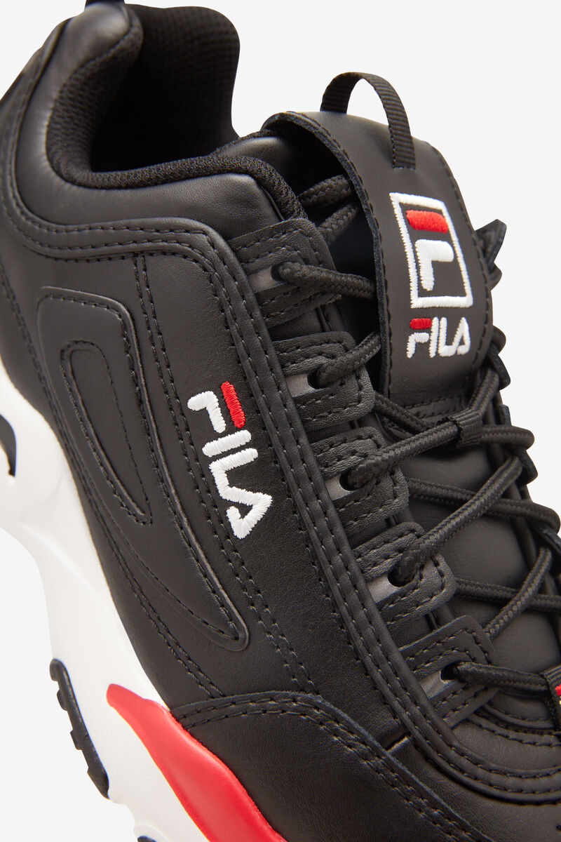 Black / White / Red Men's Fila Disruptor 2 X Ray Tracer Walking Shoes | c26YkFlvGyb