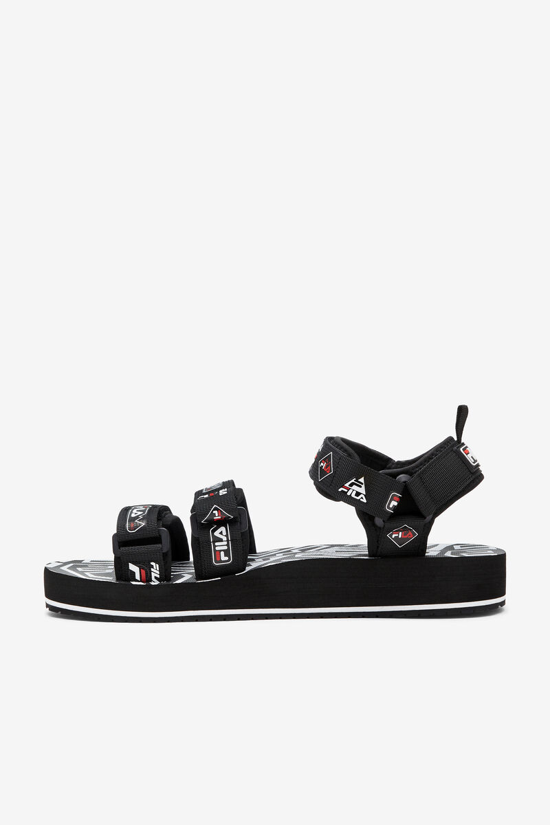 Black / White / Red Men's Fila Drifter Dns '90s Sandals | kFHTRQZvI2m