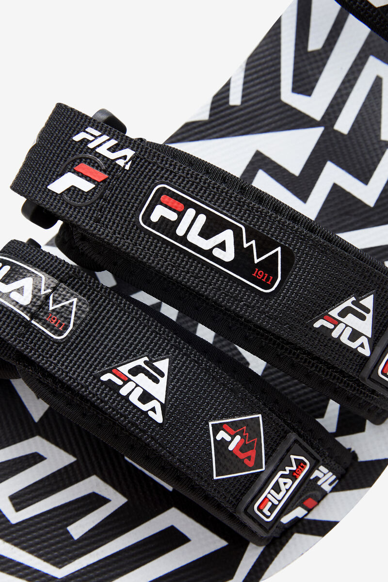 Black / White / Red Men's Fila Drifter Dns '90s Sandals | kFHTRQZvI2m