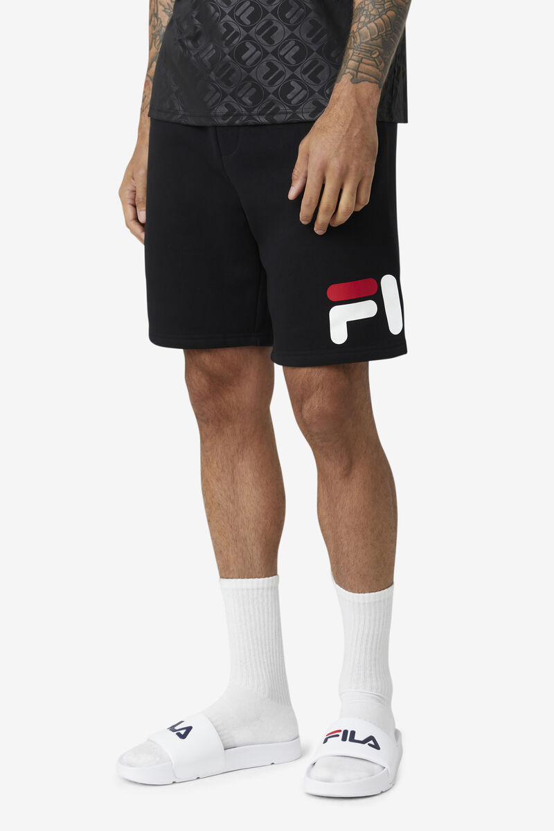 Black / White / Red Men's Fila Furzer Short Shorts | JRYodzZhYLV