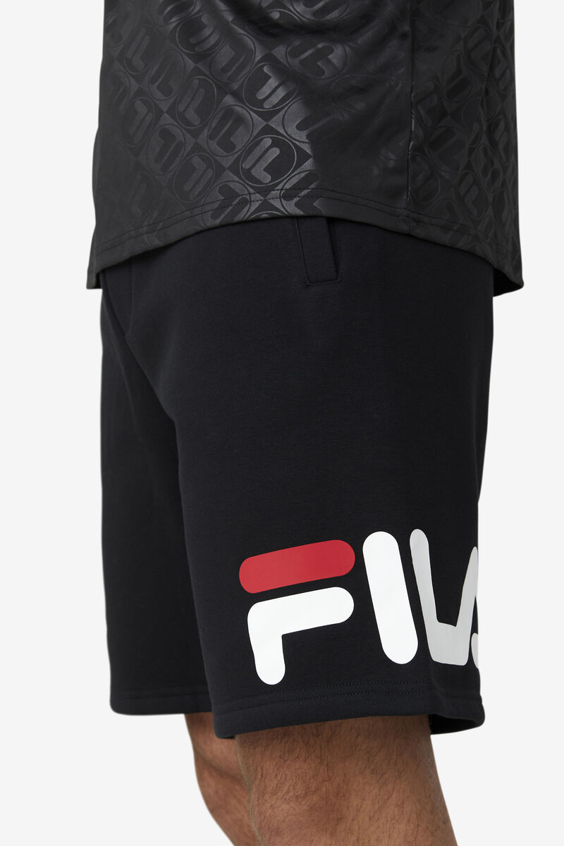 Black / White / Red Men's Fila Furzer Short Shorts | JRYodzZhYLV