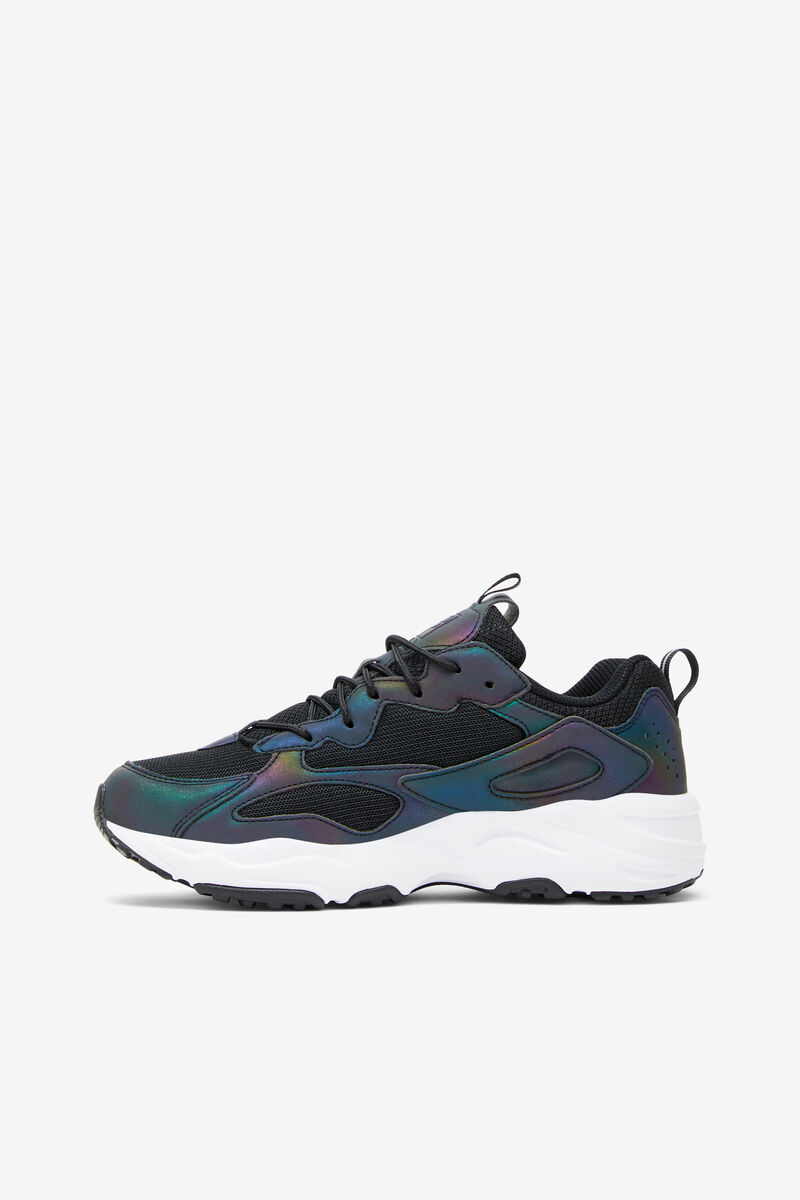 Black / White Women's Fila Ray Tracer Phaseshift Sport Shoes | bKMIgnEVZel