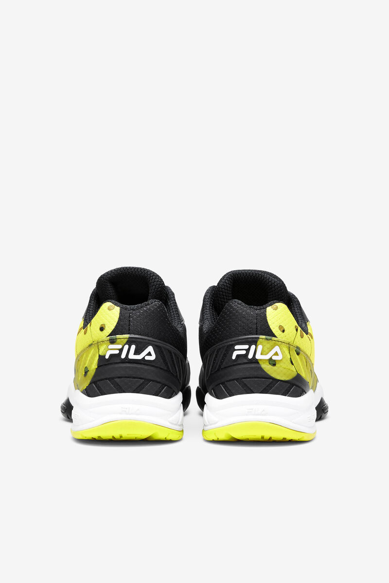 Black / White / Yellow Men's Fila Volley Zone Sport Shoes | wDB7PNrQjQF