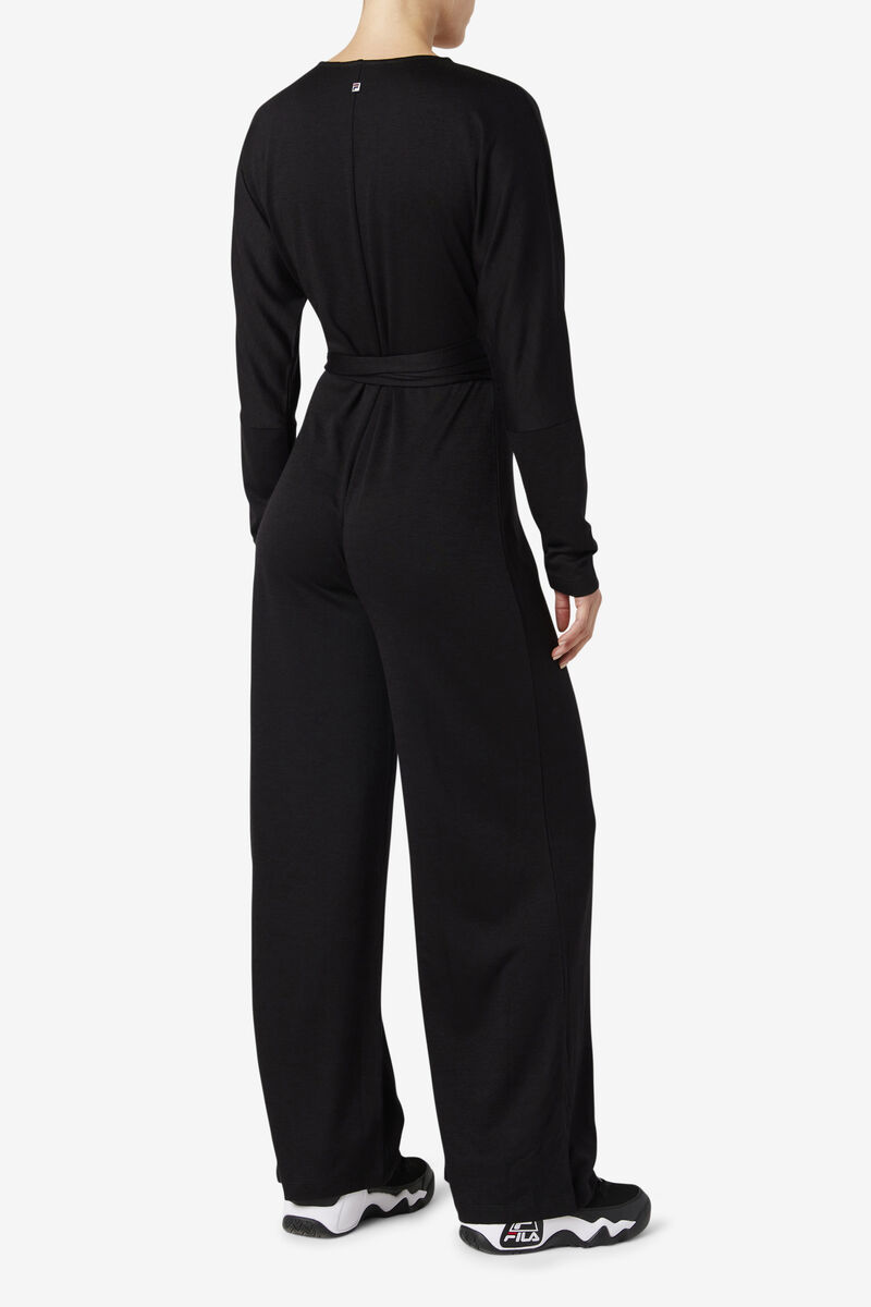 Black Women's Fila Everleigh Jumpsuit Rompers | P6P7rAjniD4