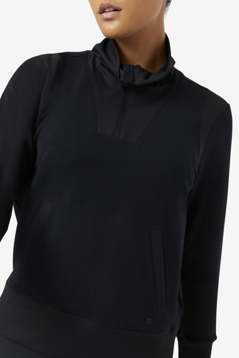 Black Women's Fila Fi-lux Half Zip Jackets | jJpBepfhxdp