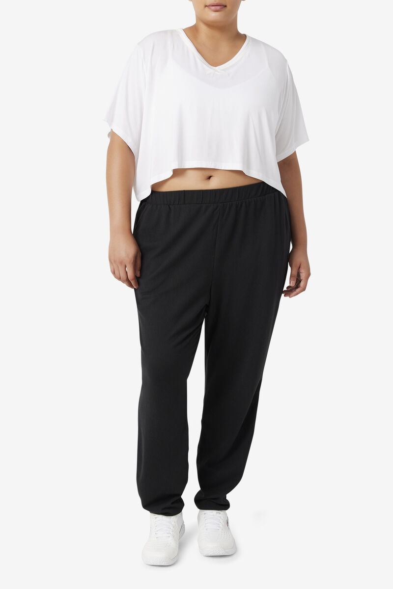 Black Women's Fila Fi-lux Jogger Pants | SiNBZQfcc6S