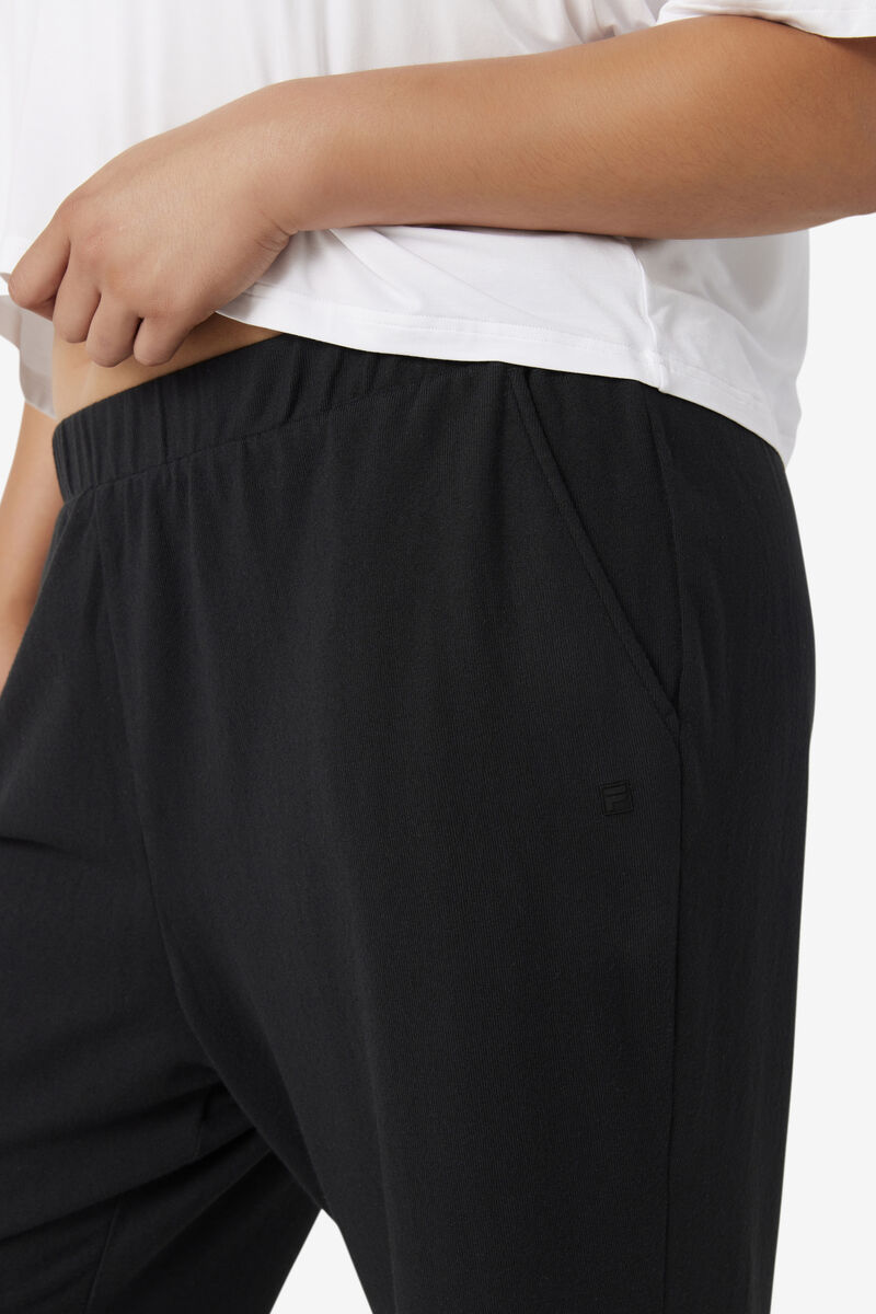 Black Women's Fila Fi-lux Jogger Pants | SiNBZQfcc6S