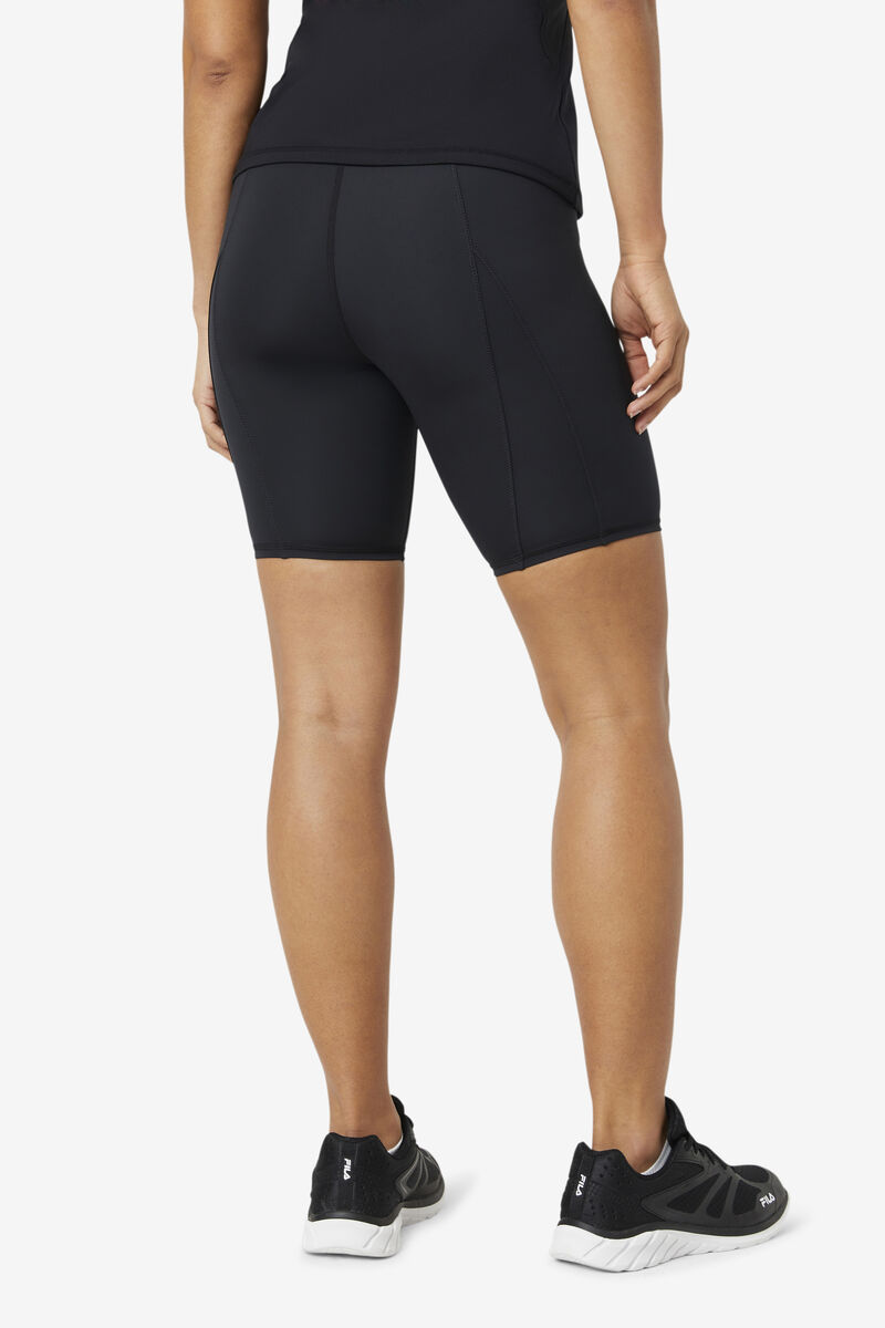 Black Women's Fila Forza 8" Texture Bike Short Shorts | AZNfDJDRwJX