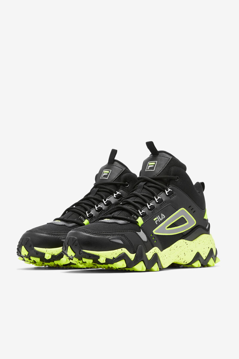 Black / Yellow Men's Fila Oakmont Tr Mid Running Shoes | ixrF5KTX7lp