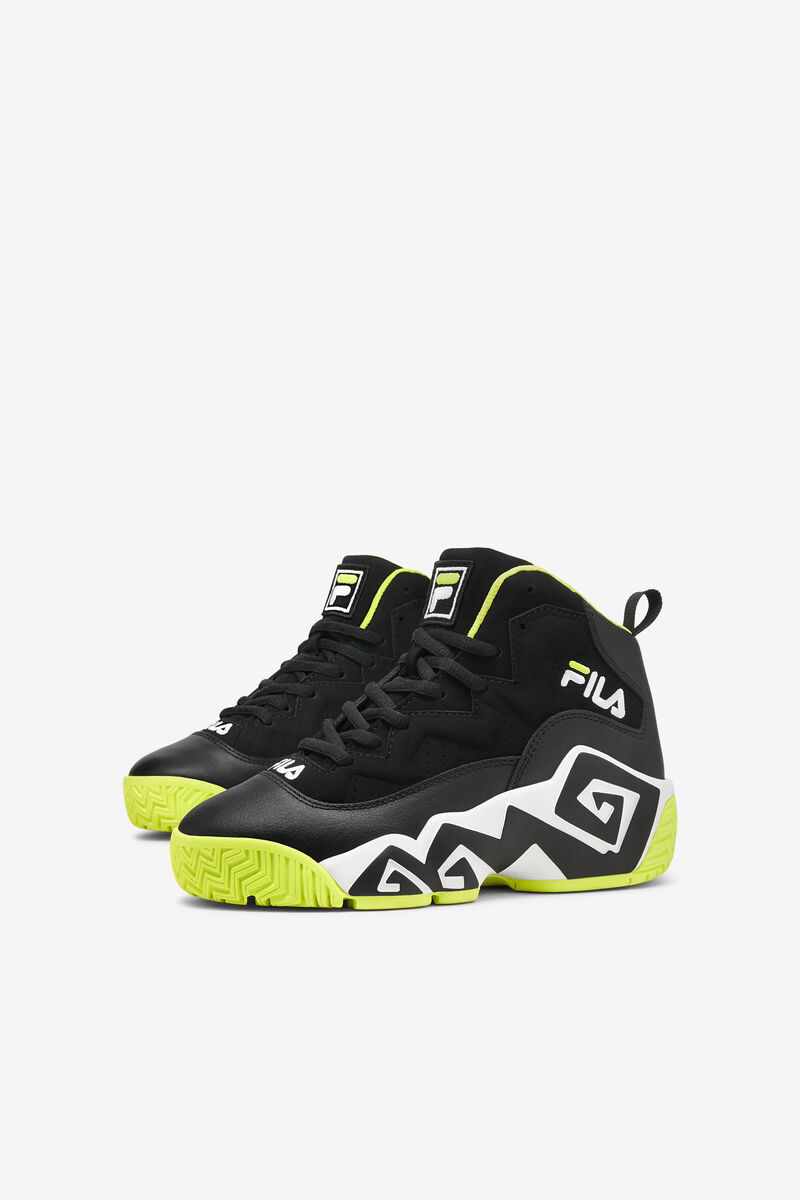 Black / Yellow / White Kids' Fila Little Mb Basketball Shoes | KMhmnvrOAml