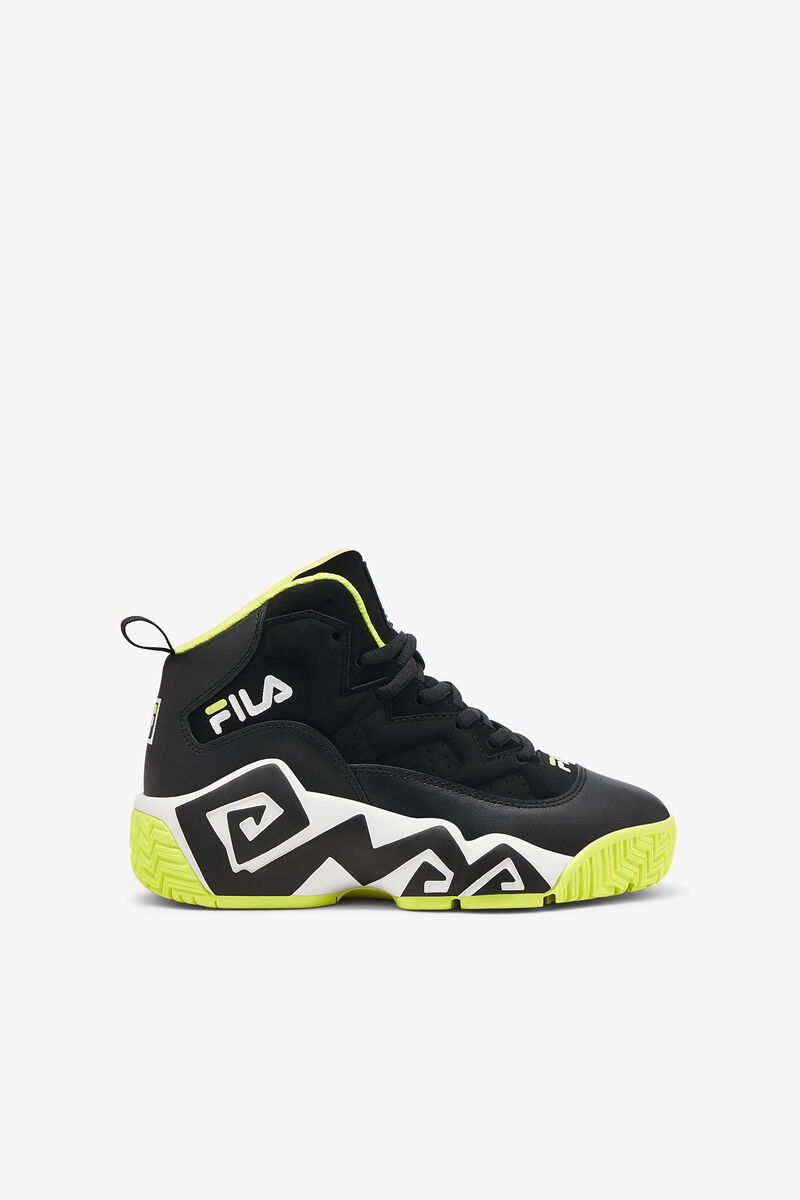 Black / Yellow / White Kids\' Fila Little Mb Basketball Shoes | KMhmnvrOAml