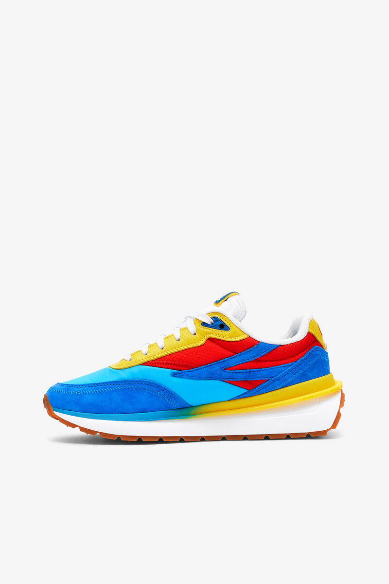 Blue / Blue / Red Women's Fila Renno Trainers | 2Ch6Ov1a9MB